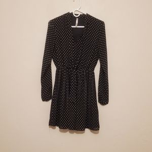 Polka-dot mini dress